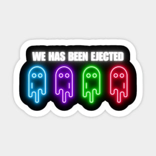 Neon Among Us Sticker